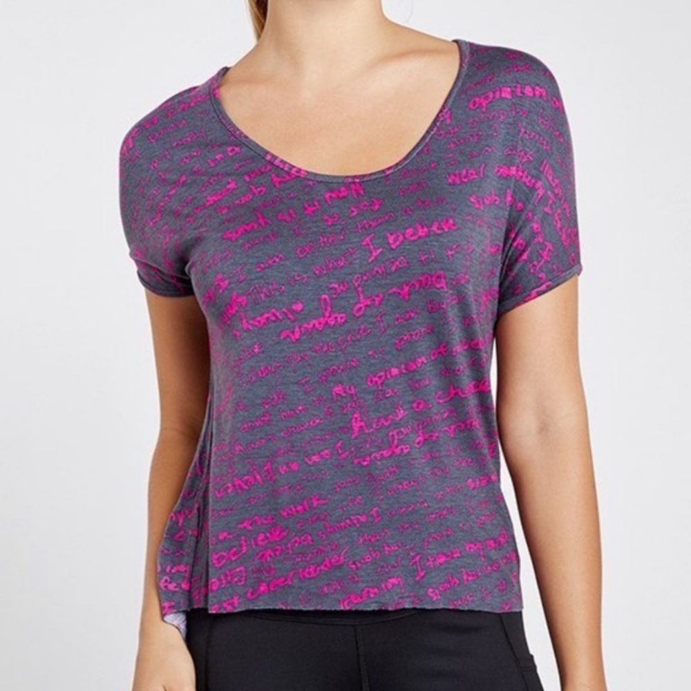 Venus Williams Diary High Low Stretchy T Size S